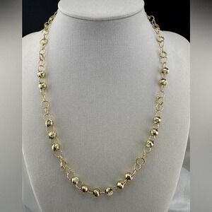 Elegant Gold Beaded‎ Necklace